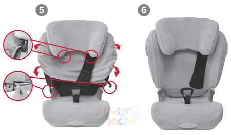 BRITAX ROMER POKROWIEC TAPICERKA LETNIA DO KIDFIX