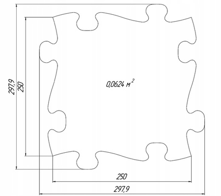 MUFFIK MATA ORTOPEDYCZNA SENSORYCZNA PUZZLE 8 ELEMENTÓW