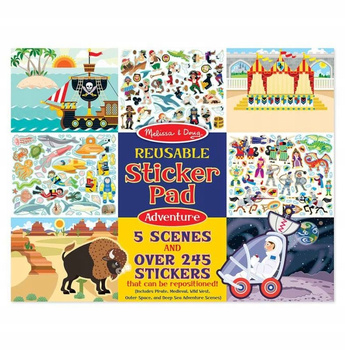 MELISSA & DOUG NAKLEJKI WIELOKROTNE PRZYGODA 245 szt.