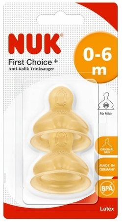 NUK First Choice+ lateksowy SMOCZEK SMOCZKI 0-6m M