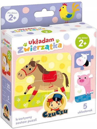 CZUCZU PUZZLE UKŁADAM ZWIERZĄTKA 20 ELEMENTÓW 2+