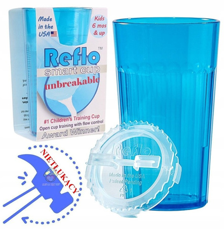 REFLO KUBEK TRENINGOWY 360° SMART CUP NAUKI PICIA BLUE