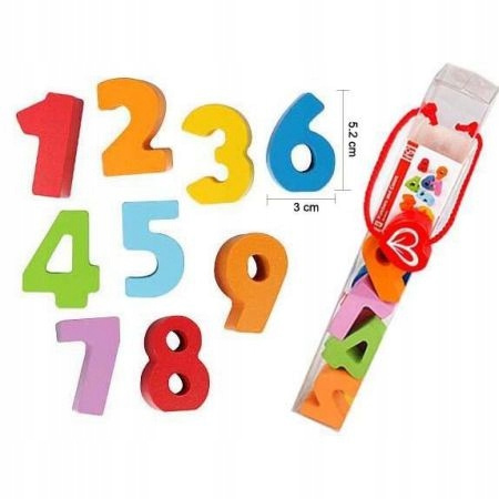 HAPE WĘDRUJĄCE ZABAWKA QUBES KLOCKI NUMERY KOLORY