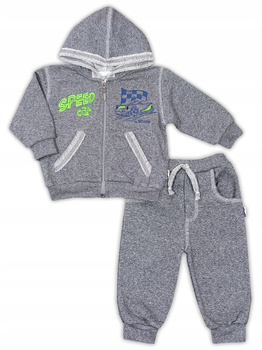 NICOL KOMPLET DRESOWY DRES BAWEŁNIANY WYŚCIGÓWKA DLA CHŁOPCA ROZ. 74