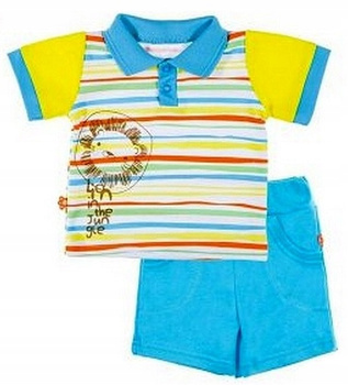 EWA KLUCZE KOMPLET PARADISE KOSZULKA I SZORTY DLA CHŁOPCA ROZ. 68