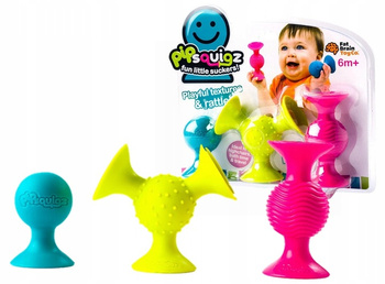 FAT BRAIN Przyssawki Bobo PipSquigz grzechotka