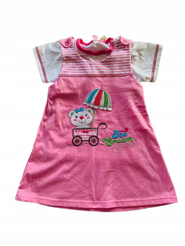 KOALA SUKIENKA ICE CREAM Z T-SHIRTEM Z KRÓTKIM RĘKAWKIEM RÓŻOWA ROZ. 80