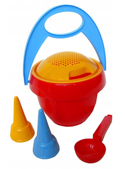 LENA ZESTAW DO PIASKU WIADERKO+FOREMKI LODY+ŁYŻKA