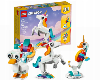 LEGO KLOCKI CREATOR MAGICZNY JEDNOROŻEC 3W1 31140 7+