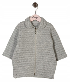 NICOL PŁASZCZYK SZARY Z DRESÓWKI WIOSENNY DLA DZIEWCZYNKI ROZ. 74