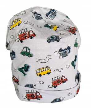 YO! CZAPKA CHŁOPIĘCA NIEMOWLĘCA CIENKA WIOSENNA ROZM. 36-38