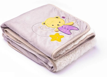 SENSILLO KOC KOCYK DWUSTRONNY Z APLIKACJĄ 3D Słodkie Misie 75X100CM