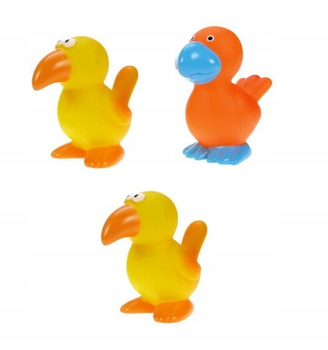 LENA ZABAWKI DO KĄPIELI RADOSNE PTAKI 8cm x3 szt.