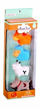 ASKATO ZABAWKI GUMOWE DO KĄPIELI ZWIERZĄTKA 6m+