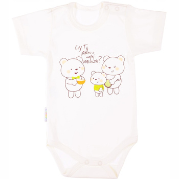 EWA KLUCZE BODY RODZINKA KRÓTKI RĘKAW ECRU ROZ. 86