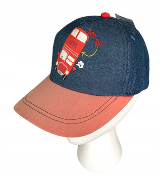 YO! CZAPKA Z DASZKIEM BEJSBOLÓWKA CHŁOPIĘCA AUTOBUS 100% BAWEŁNA ROZM. 52