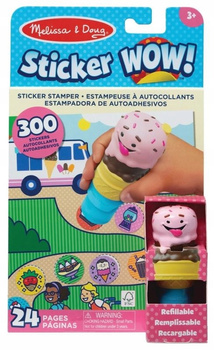 MELISSA & DOUG PIECZĄTKI STICKER WOW! STEMPELKI Z NAKLEJKAMI LODY