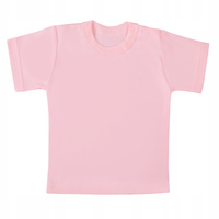 EWA KLUCZE PASTELOWA KOSZULKA T-SHIRT Z KRÓTKIM RĘKAWEM ŁOSOSIOWY ROZ. 104