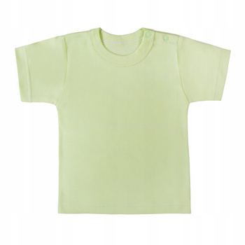 EWA KLUCZE PASTELOWA KOSZULKA T-SHIRT Z KRÓTKIM RĘKAWEM PISTACJOWY ROZ. 80