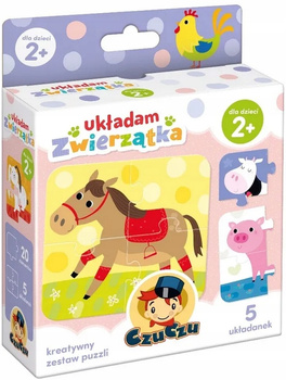 CZUCZU PUZZLE UKŁADAM ZWIERZĄTKA 20 ELEMENTÓW 2+