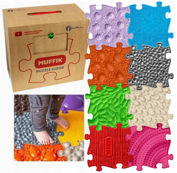 MUFFIK MATA ORTOPEDYCZNA SENSORYCZNA PUZZLE 8 ELEMENTÓW