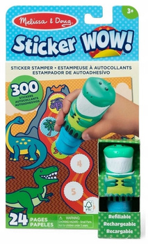 MELISSA & DOUG PIECZĄTKI STICKER WOW! STEMPELKI Z NAKLEJKAMI DINOZAURY